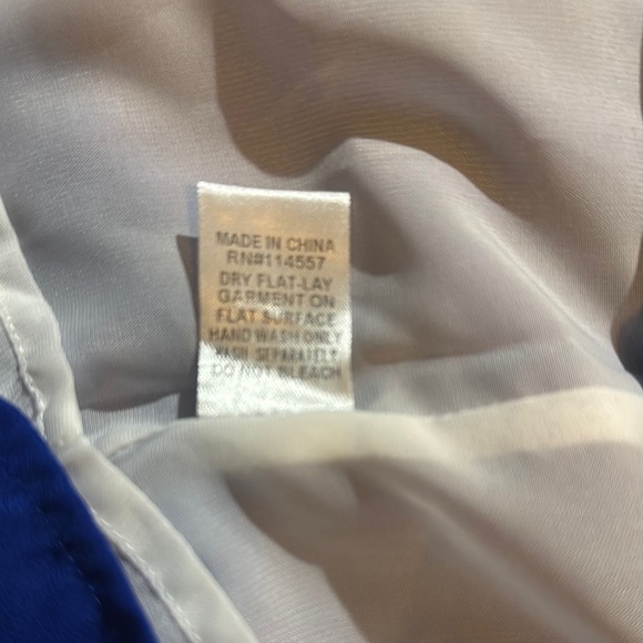 Black and White Striped Dress with Blue Bottom by THML Size Small - Picture 9 of 10